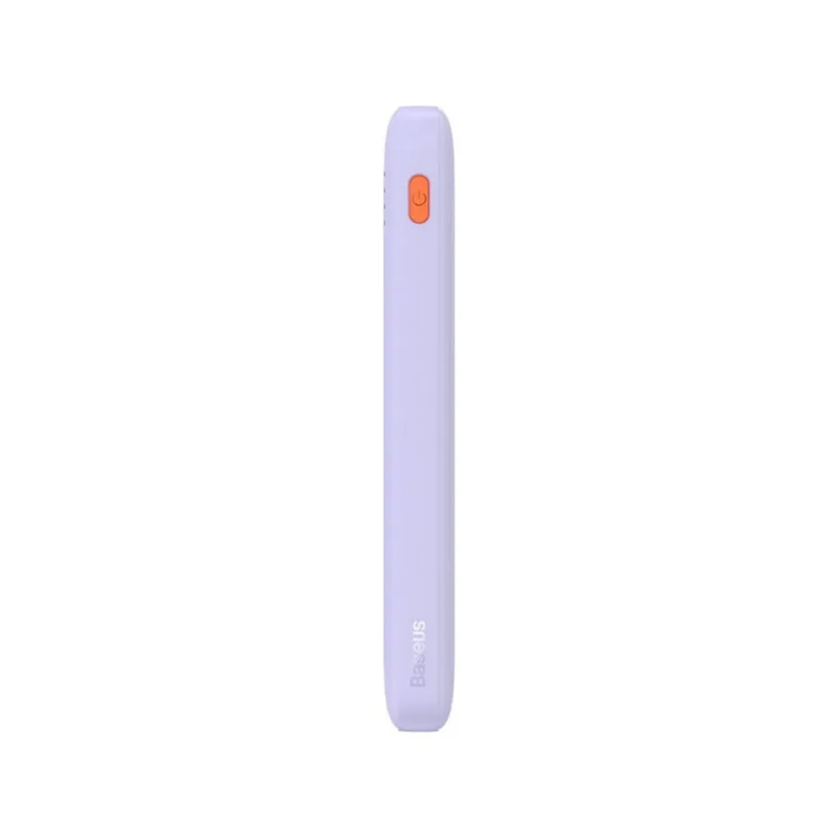 Baseus Airpow P10022801513-00 10000mAh 20W lilla liitium-polümeer akupank USB-C/USB-A LED-indikaatoriga, mobiilidele ja tahvelarvutitele – 4