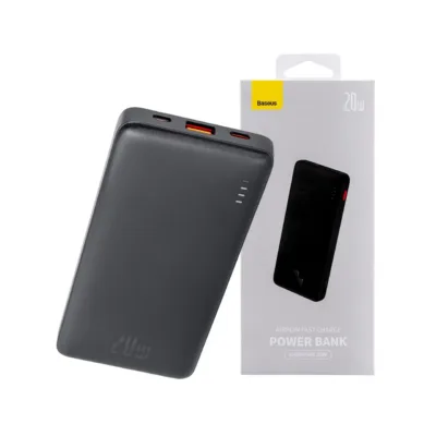 Baseus Airpow PPQD090001 10000 mAh must 20W kiirlaadimisega akupank USB-C/USB-A, kuni 3 seadmele