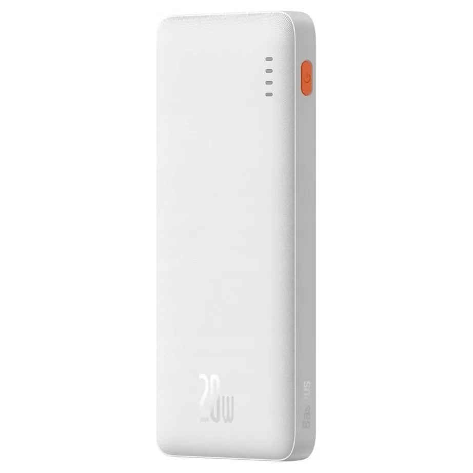 Baseus Airpow PPQD090002 10000mAh 20W valge liitium-polümeer kiirlaadimise toitepank USB-A/USB-C LED-indikaatoriga – 2