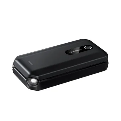 Baseus BS-CH001 10000 mAh 12V 1000A käivitusabi LiPo akuga, digitaalse ekraani ja taskulambiga, must