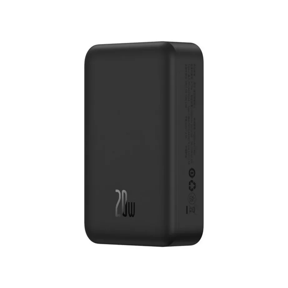 Baseus PPCX150001 20000mAh 20W MagSafe ühilduv must juhtmevaba USB-C powerbank, 2 seadmele – 6