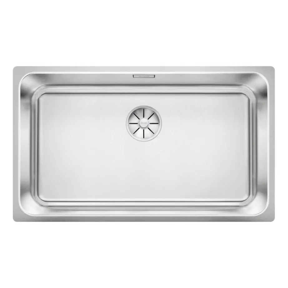 Allemonteeritav roostevaba köögivalamu BLANCO SOLIS 700-U, harjatud teras, InFino, 1-kausiline, 80 cm kapile