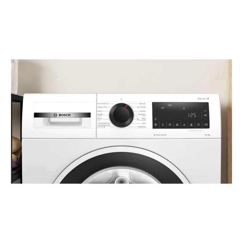 10 kg A-klassi esilaadimise pesumasin 1400 p/min Bosch WGG254ZNSN, vabaltseseisev, 60 cm, invertermootor, auruprogramm, trumli valgustus, veekaitse, valge – 2