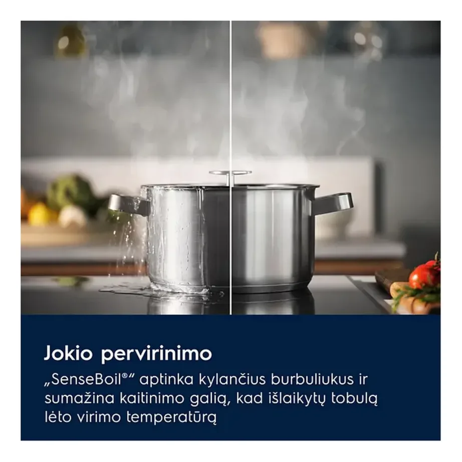 Induktsioonpliidiplaat keeduvee anduriga Electrolux EIS62453IZ, 60 cm, 4 tsooni, matt must SaphirMatt klaas, puutetundlik Slider, PowerBoost, taimer, lapseklukk – 7