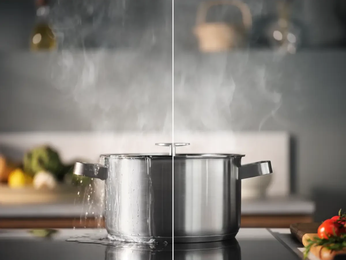 Electrolux EIS62453IZ induktsioonpliit jälgib keevat vett SenseBoil keeduvee anduriga