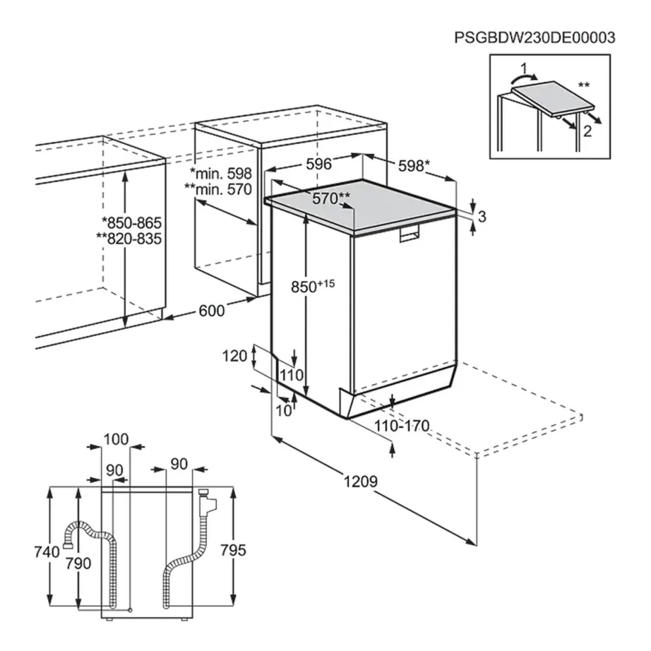Vabaltseisev 60 cm nõudepesumasin klaasiprogrammiga ELECTROLUX ESM89300SX, 15 komplekti, roostevaba, 45 dB, SatelliteClean, ExtraHygiene, Beam on Floor, MaxiFlex, 9 programmi, energiaklass D – 13