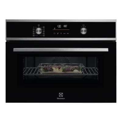 Integreeritav kompaktne ahi-mikrolaineahi Electrolux EVL6E49X, 44 l, 45 cm, 60 cm lai, kuumaõhk ja grill, 10