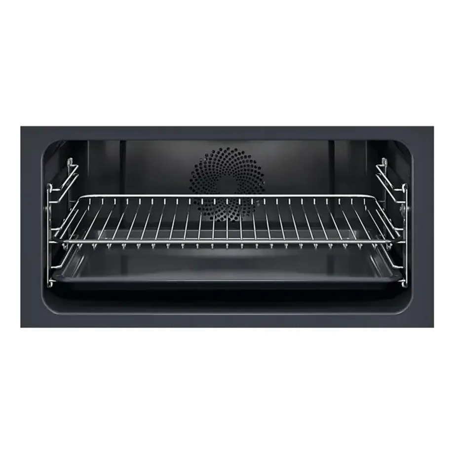 Integreeritav kompaktne ahi-mikrolaineahi Electrolux EVL6E49X, 44 l, 45 cm, 60 cm lai, kuumaõhk ja grill, 10 küpsetusrežiimi, 46 automaatprogrammi, roostevaba teras/must, 1000 W mikro, 1900 W grill – 7