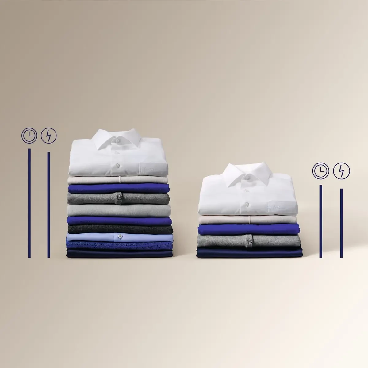 SensiCare süsteem kohandab pesuprogrammi kestust vastavalt pesukogusele