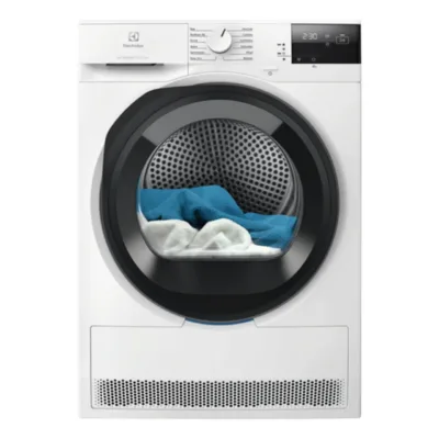 Soojuspumbaga kondenskuivati 8 kg Electrolux EW6D285AE, A+++ energiaklass, vabaltseisev, valge, inverter-mootor, 67 dB,