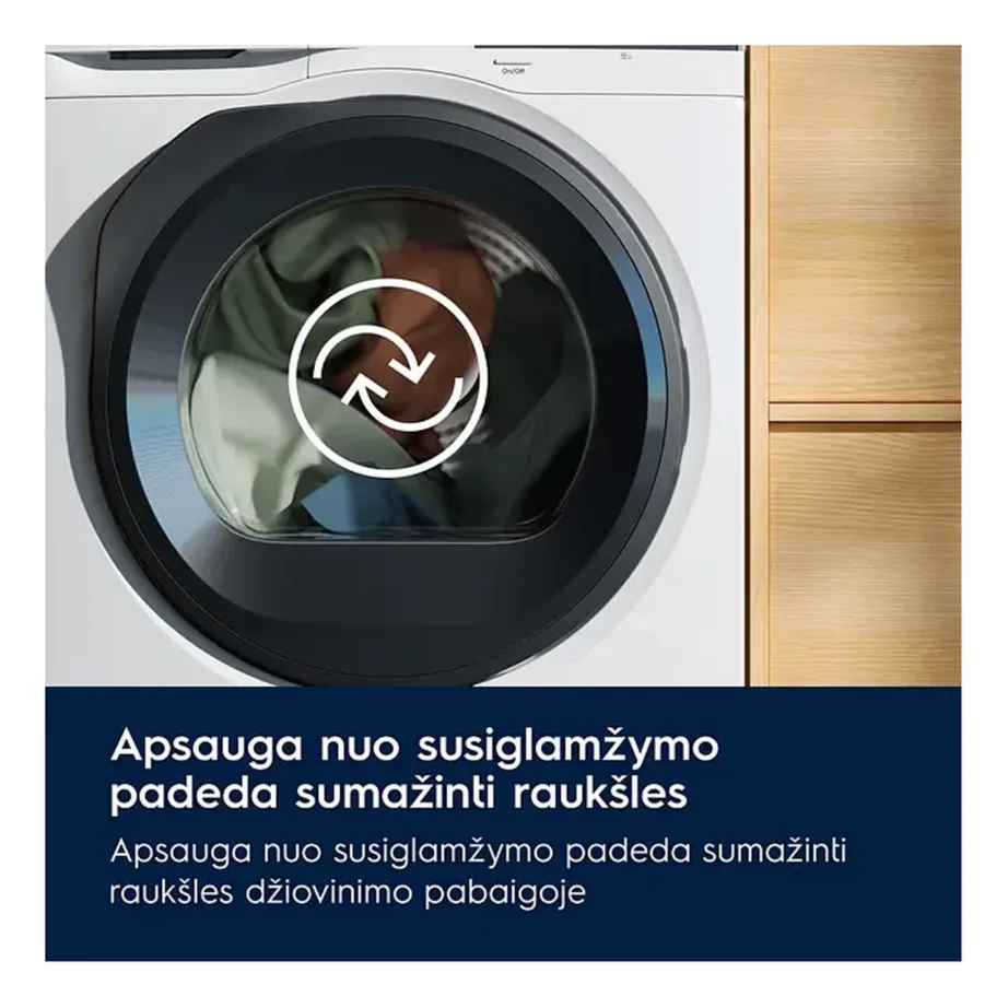 Soojuspumbaga kondenskuivati 8 kg Electrolux EW6D285AE, A+++ energiaklass, vabaltseisev, valge, inverter-mootor, 67 dB, 12 programmi, 85x60x66.2 cm – 8