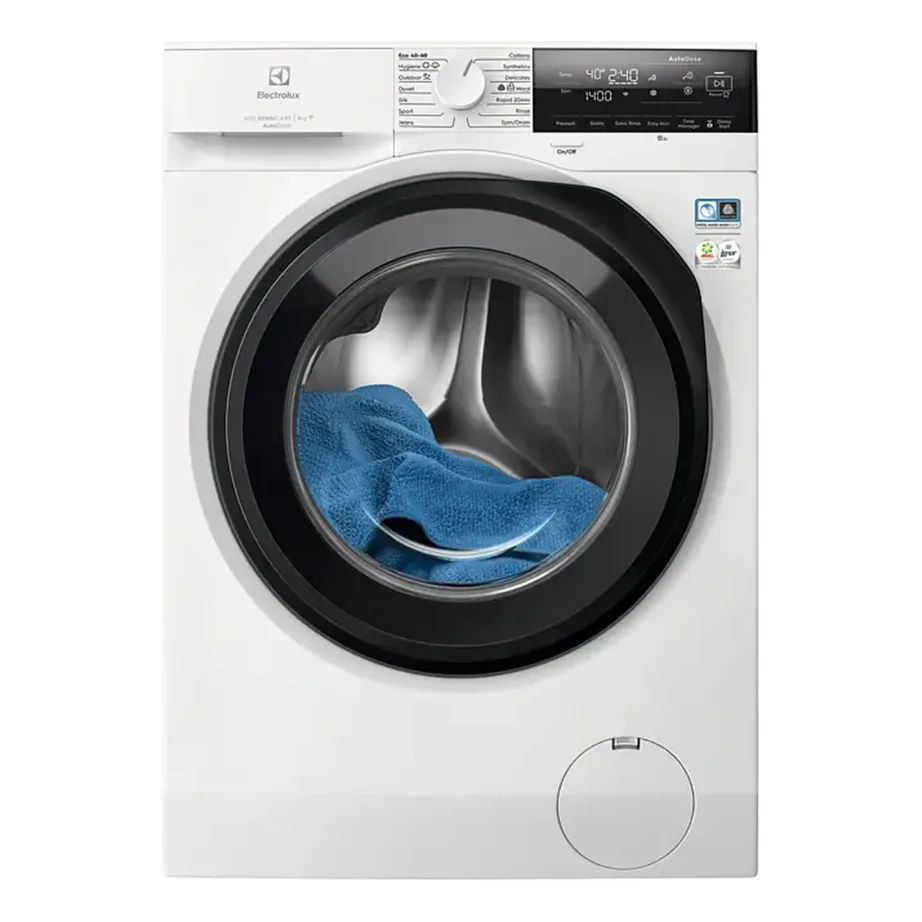 9 kg A-klassi esiklaaditav pesumasin AutoDose ja Wi-Fi-ga ELECTROLUX EW6F3492ACE, 1400 p/min, auru- ja hügieeniprogramm, SensiCare koormusetuvastus, valge, 60 cm – 4