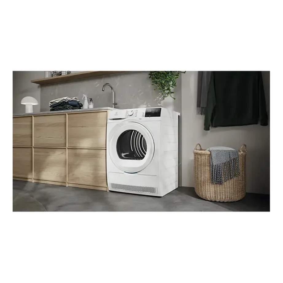 Soojuspumbaga kondentskuivati õrnadele rõivastele ELECTROLUX EW7D283VE, 8 kg, A++, DelicateCare, SensiCare, MixCare, Hygiene, EasyClean filter, inverter-mootor, valge, 60 cm – 4