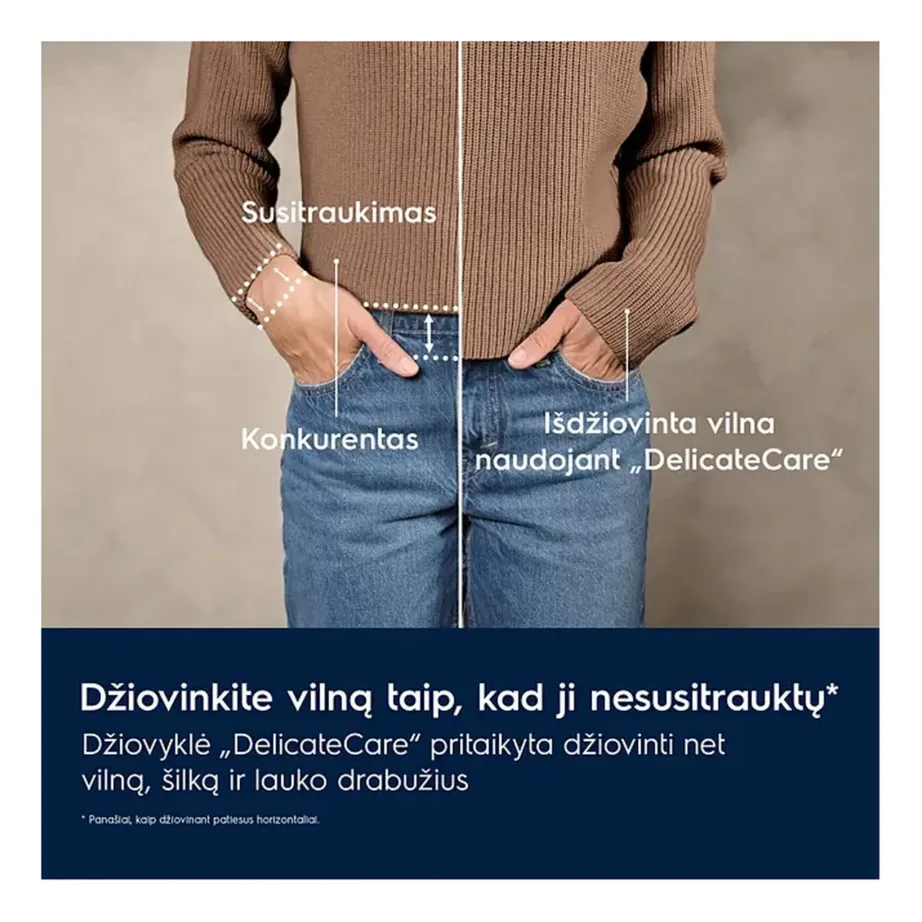 Soojuspumbaga kondentskuivati õrnadele rõivastele ELECTROLUX EW7D283VE, 8 kg, A++, DelicateCare, SensiCare, MixCare, Hygiene, EasyClean filter, inverter-mootor, valge, 60 cm – 9