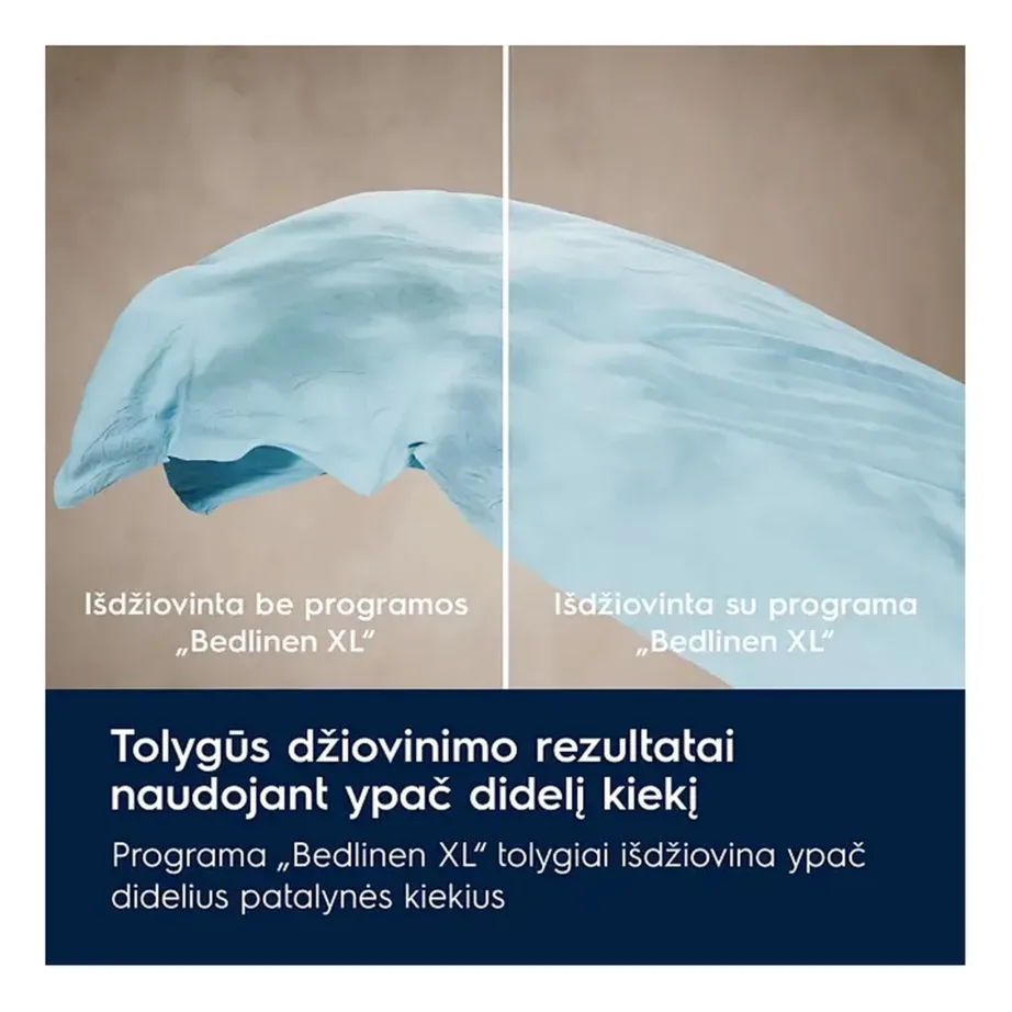 Soojuspumbaga kondentskuivati õrnadele rõivastele ELECTROLUX EW7D283VE, 8 kg, A++, DelicateCare, SensiCare, MixCare, Hygiene, EasyClean filter, inverter-mootor, valge, 60 cm – 10