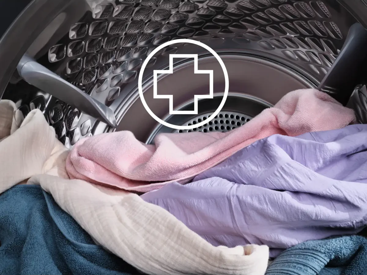 Hygiene kuivatustsükkel eemaldab suure osa bakteritest ja viirustest