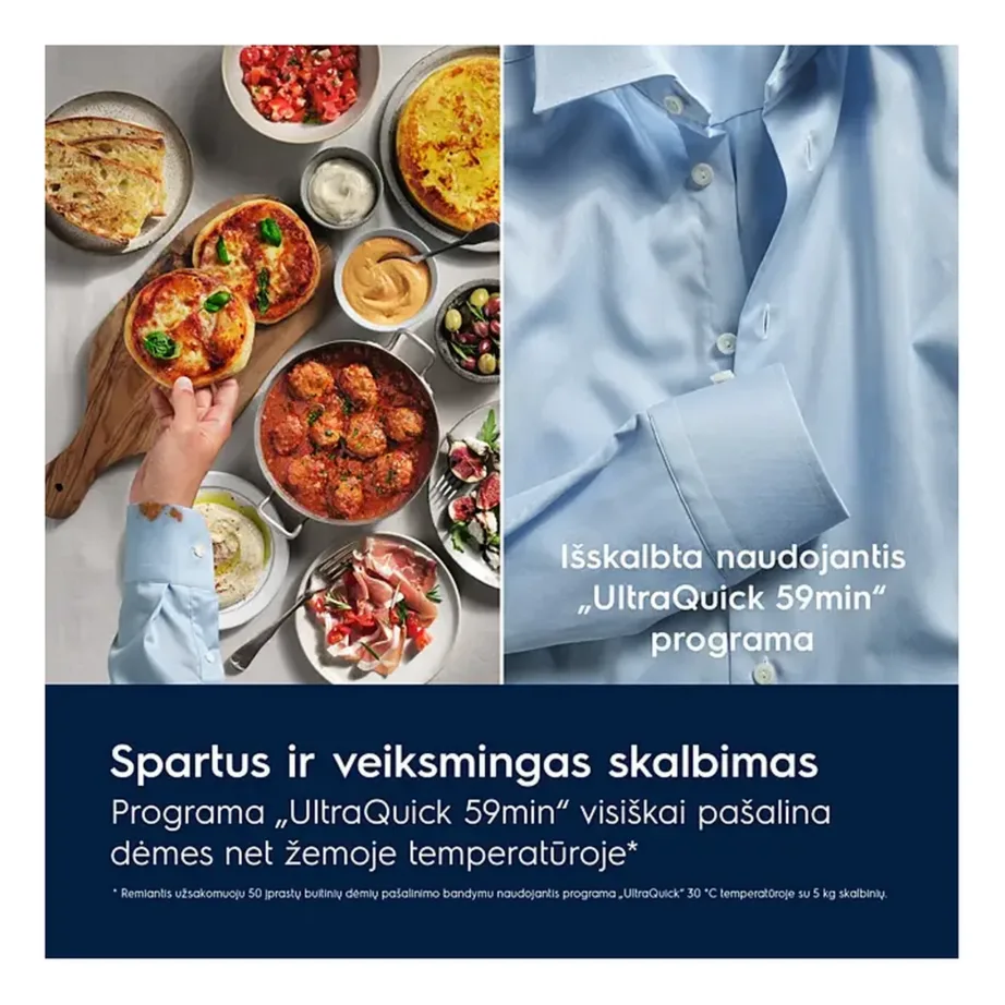 10 kg A-klassi aurupesumasin ELECTROLUX EW7F3614SUE, esiküljelt laetav, 1600 p/min, SteamCare, UniversalDose sahtel, SensiCare+, QuickCare 59min, valge – 10