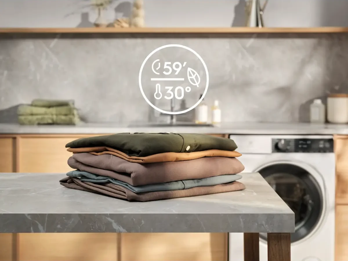 QuickCare 59min kiire pesuprogramm igapäevastele segakangastele