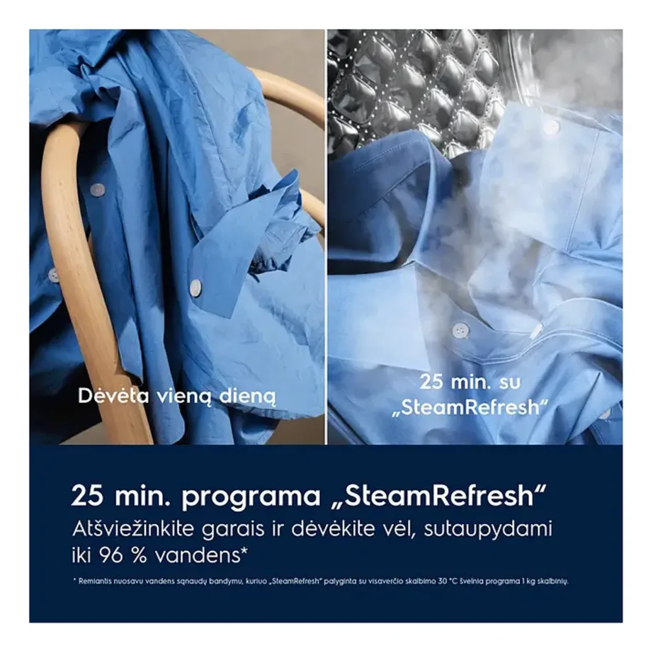 Eestlaetav pesumasin auruprogrammiga ja Wi-Fi-ga ELECTROLUX EW7F4492FQE, 9 kg, 1400 p/min, A energiaklass, UniversalDose sahtel, valge, 60 cm – 4