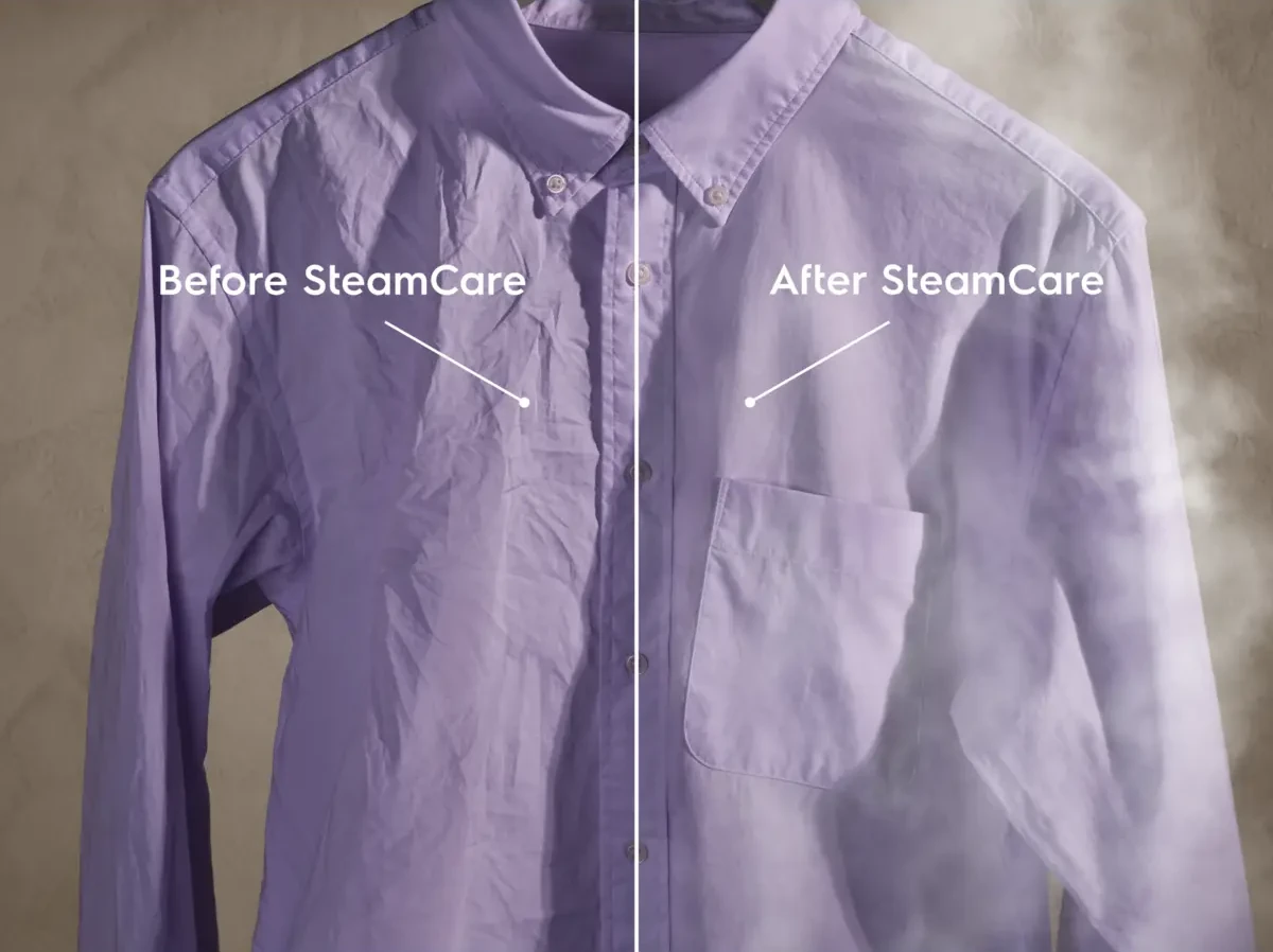 Electrolux EW8D394M SteamCare auruprogramm vähendab kortse ja värskendab riideid