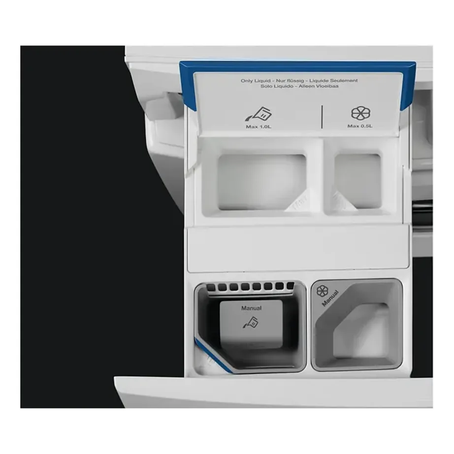 10 kg A-klassi esiklaaditav pesumasin Wi-Fi ja auruprogrammiga ELECTROLUX EW8F5417SACE, 1400 p/min, AutoDose, SteamRefresh, 60 cm lai, 72 dB, valge – 12