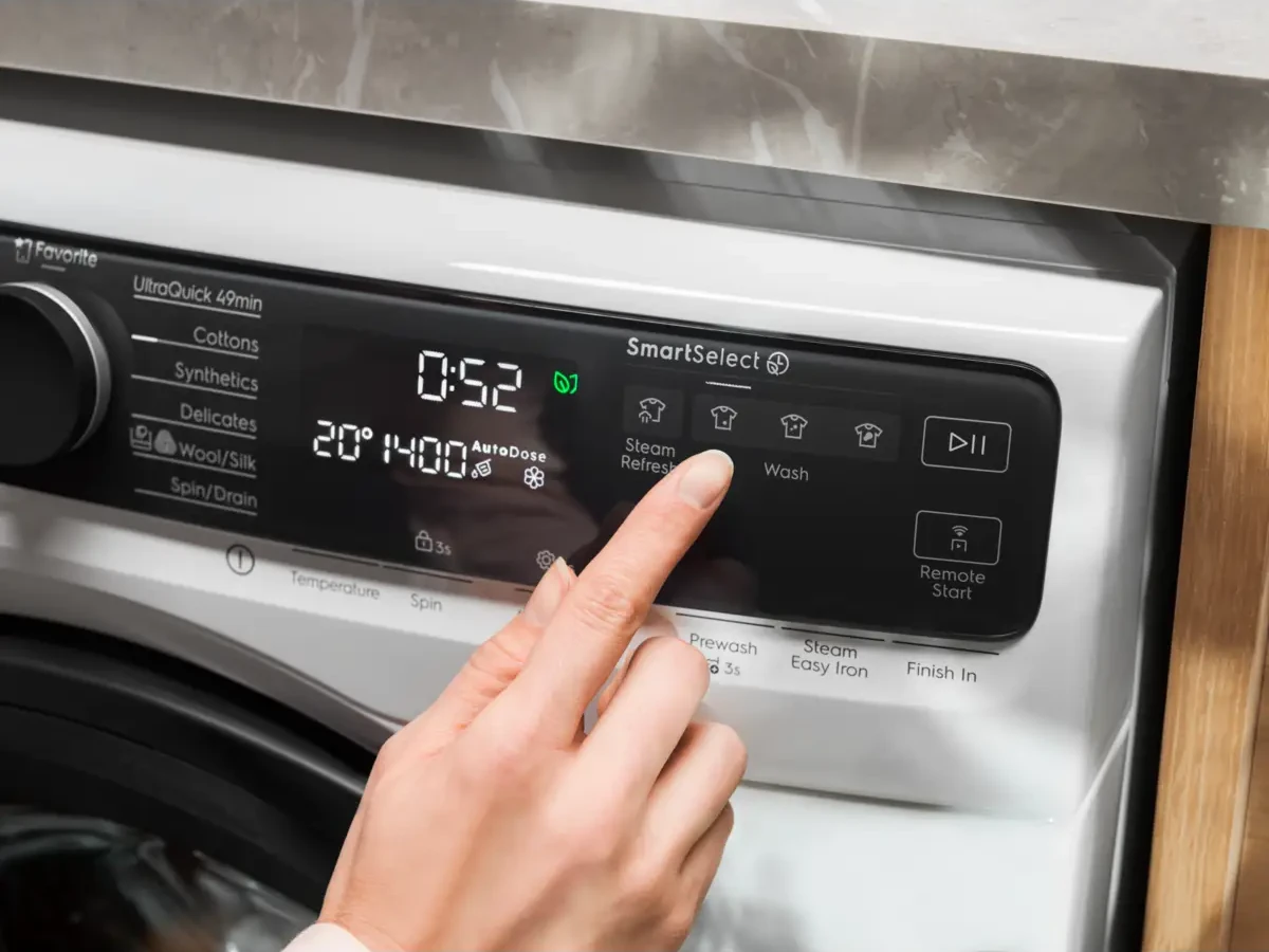 Electrolux SmartSelect funktsiooni skeem ressursikulu vähendamiseks
