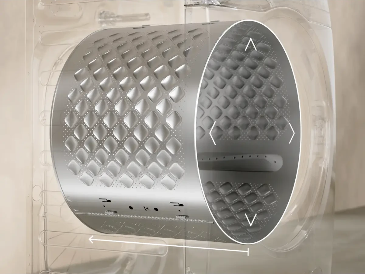 Electrolux CareDrum XL trumli muster ja õrn kohtlemine tekstiilidele