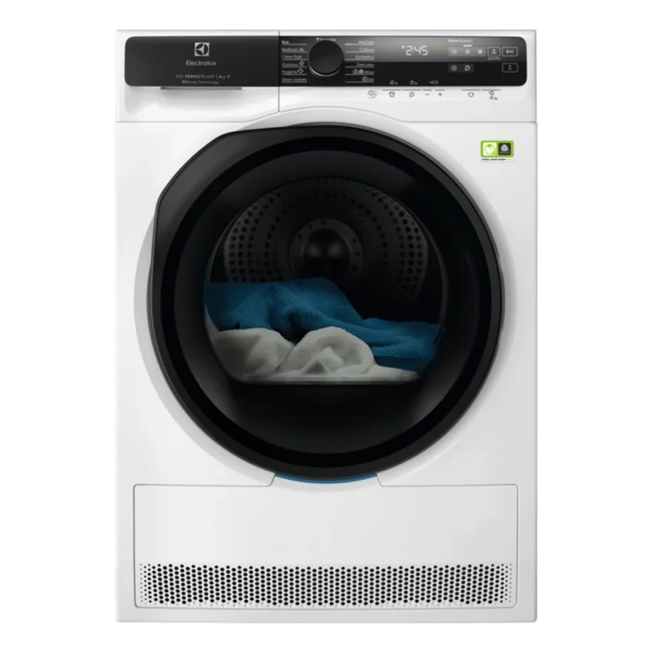 Soojuspumbaga kondensatsioonkuivati DelicateCare ja Wi-Fi-ga ELECTROLUX EW9D587KCE, 8 kg, A+++/A, 60 cm lai, 60 dB, valge