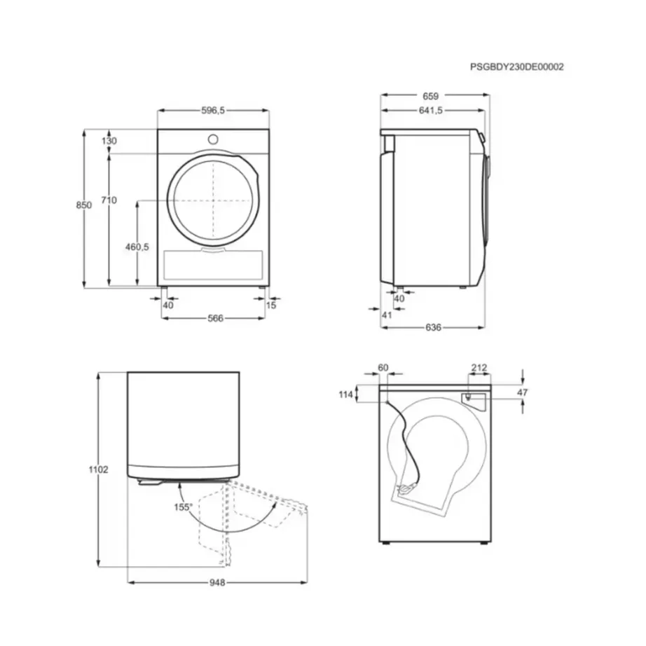Soojuspumbaga kondensatsioonkuivati DelicateCare ja Wi-Fi-ga ELECTROLUX EW9D587KCE, 8 kg, A+++/A, 60 cm lai, 60 dB, valge – 3