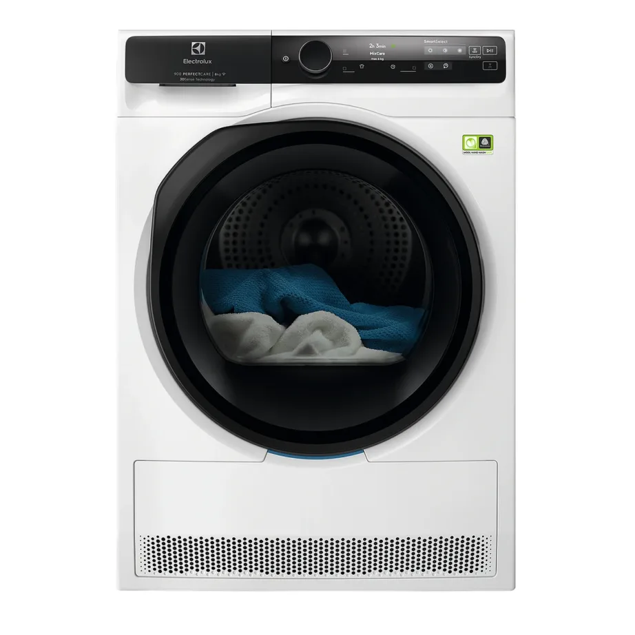 Soojuspumbaga kondenskuivati 8 kg Electrolux EW9D787KCE, A+++, 60 dB, valge, 60 cm lai, 85 cm kõrge, 65.9 cm sügav, Wi‑Fi