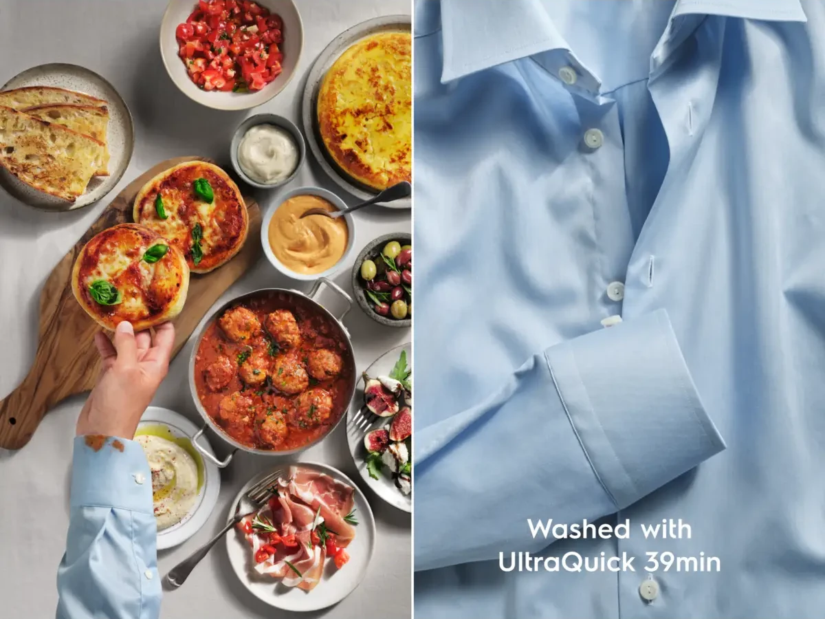 UltraQuick 39 min programm peseb madalal temperatuuril ja säästab energiat