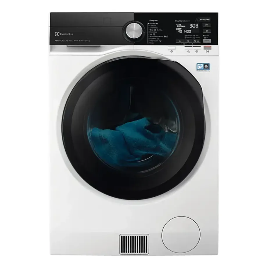 Kuivatiga pesumasin soojuspumbaga 9 kg/6 kg ELECTROLUX EW9WN249BE, 1400 p/min, SteamCare auruprogramm, DelicateCare ja SensiCare süsteem, valge, vabaltseisev – 4