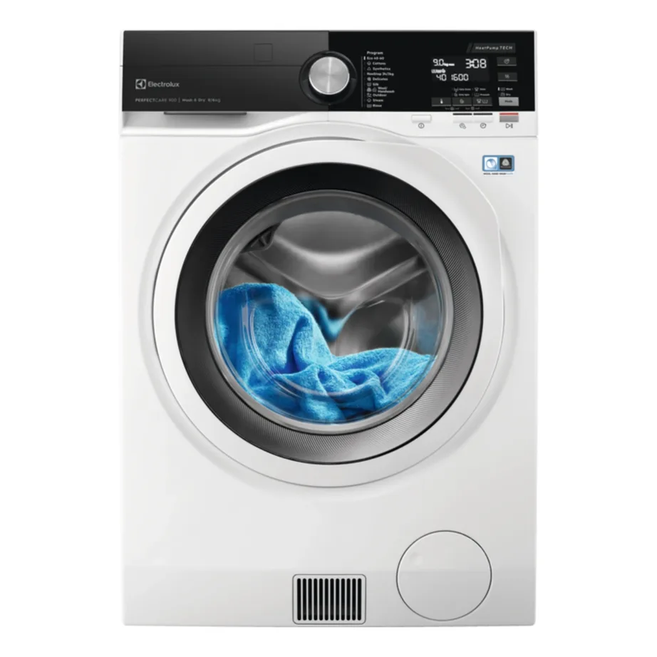 Kuivatiga pesumasin soojuspumbaga ELECTROLUX EW9WN249W, 9 kg pesu, 6 kg kuivatust, 1400 p/min, vabalttseisev, 60 cm, valge