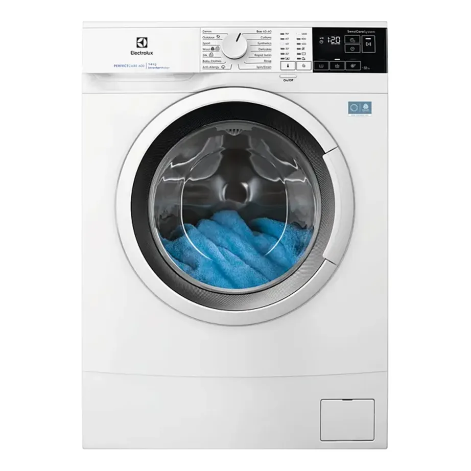 Kitsas esiküljeltlaetav pesumasin auruprogrammiga Electrolux EWS6426WE, 6 kg, 1200 p/min, A energiaklass, 60 cm, sügavus kuni 41,1 cm, inverter-mootor, valge – 3
