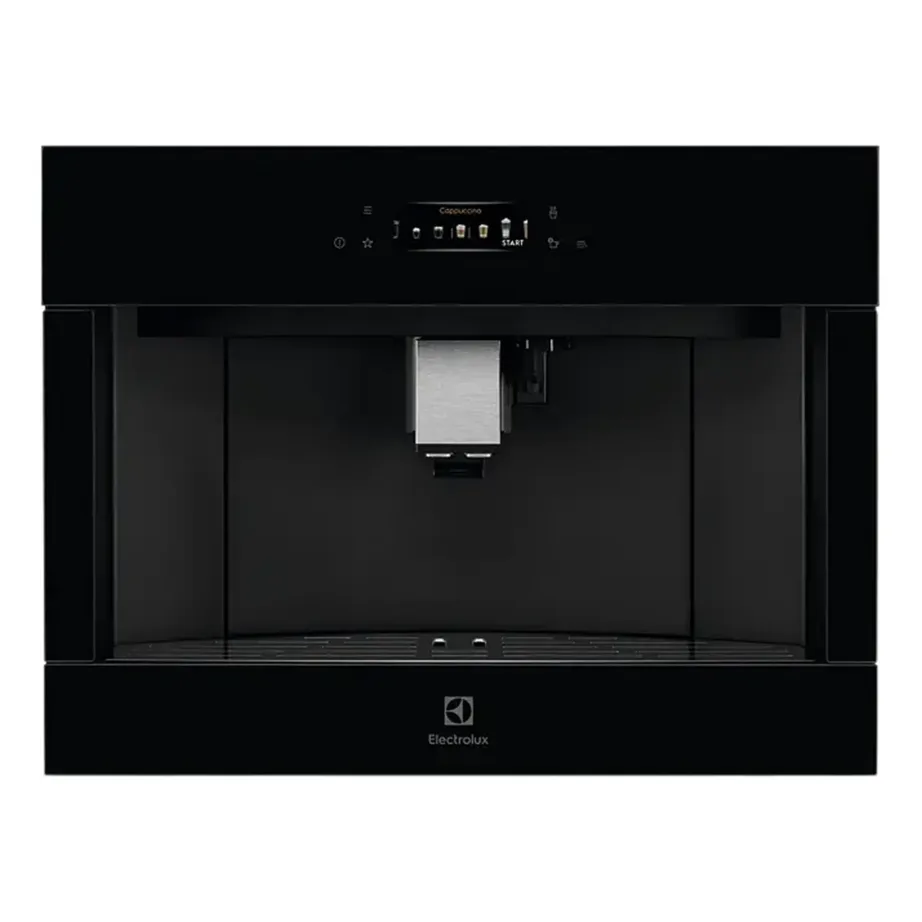 Integreeritav automaatne kohvimasin 15 bar Electrolux KBC85Z, 2,5 l veepaak, 350 g ubade mahuti, 16 programmi, piimakann, ekraan, must, paigaldus 45×56 cm – 3