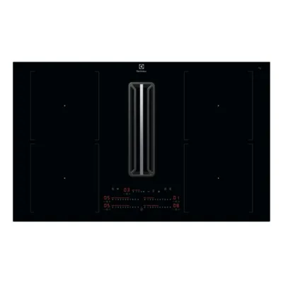 Induktsioonpliidiplaat integreeritud õhupuhastiga ELECTROLUX KCC84453CK, 80 cm, 4 tsooni, 7200 W, 2xBridge, A+