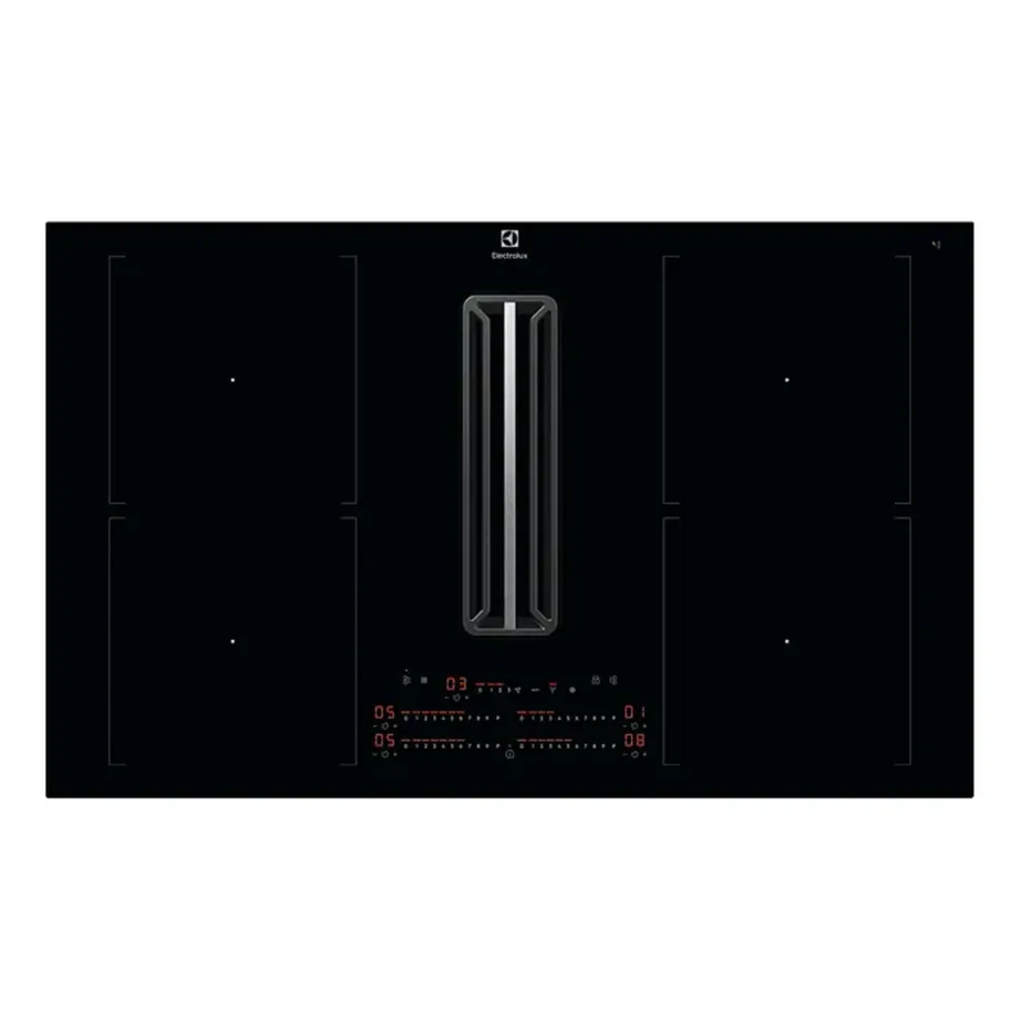 Induktsioonpliidiplaat integreeritud õhupuhastiga ELECTROLUX KCC84453CK, 80 cm, 4 tsooni, 7200 W, 2xBridge, A+ energiaklass, must, tööpinna- või süvistatav paigaldus – 3