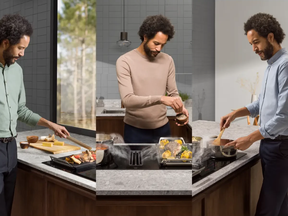 Induktsioonpliit õhupuhastiga annab rohkem vabadust köögikujunduses