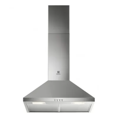 Seinale paigaldatav köögikubu LED-valgustusega ELECTROLUX LFC316X, 60 cm, korstnatüüpi, roostevaba, väljatõmme 420