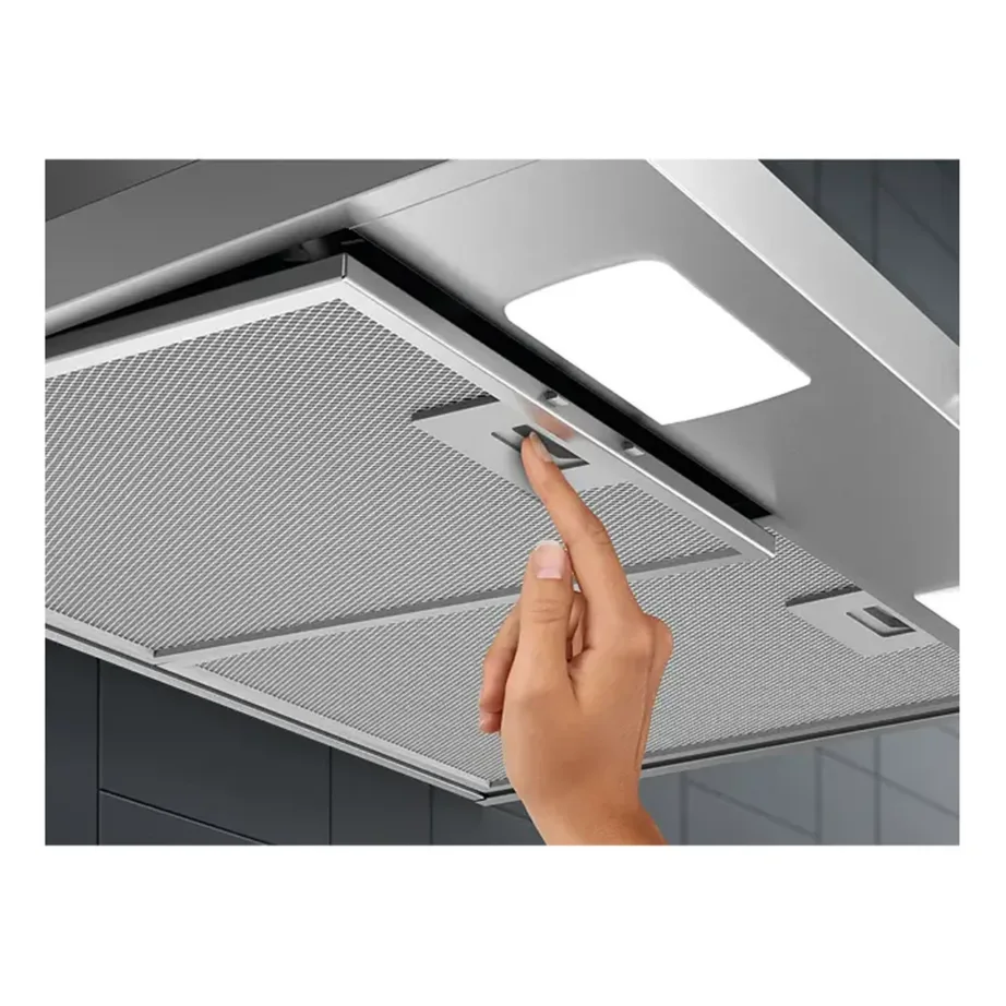 Seinale paigaldatav köögikubu LED-valgustusega ELECTROLUX LFC316X, 60 cm, korstnatüüpi, roostevaba, väljatõmme 420 m³/h, mehhaaniline juhtimine, Ø150 mm toru, pestav rasvafilter – 11