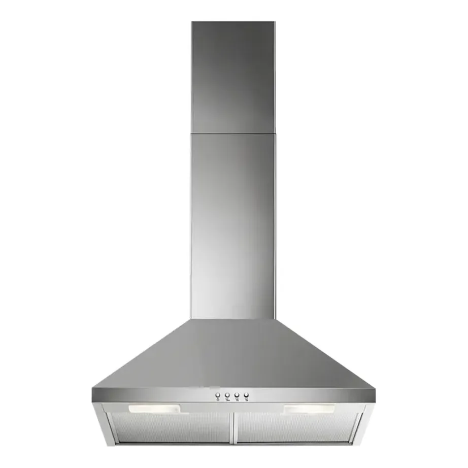 Seinale paigaldatav köögikubu LED-valgustusega ELECTROLUX LFC316X, 60 cm, korstnatüüpi, roostevaba, väljatõmme 420 m³/h, mehhaaniline juhtimine, Ø150 mm toru, pestav rasvafilter – 3