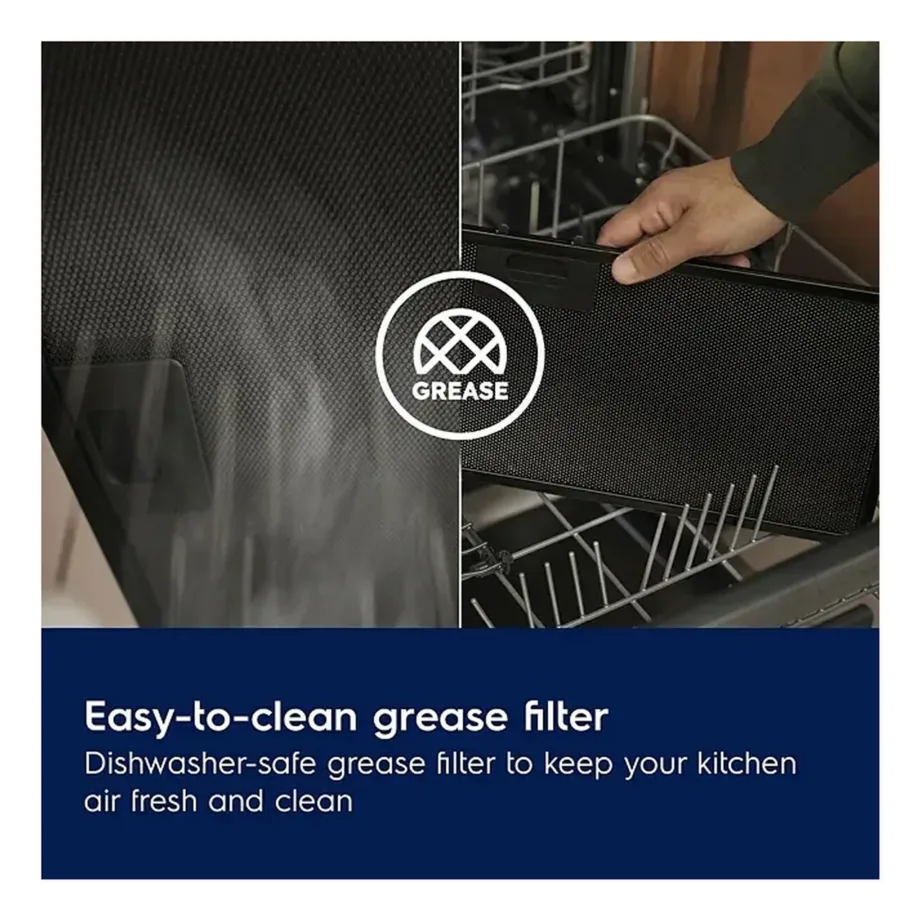 Seinale paigaldatav köögikubu LED-valgustusega ELECTROLUX LFC316X, 60 cm, korstnatüüpi, roostevaba, väljatõmme 420 m³/h, mehhaaniline juhtimine, Ø150 mm toru, pestav rasvafilter – 4