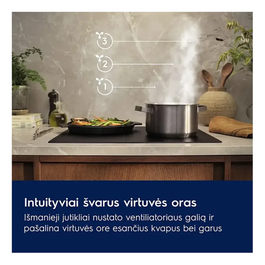 Integreeritav õhupuhasti AutoSense anduritega ELECTROLUX LFG815K, 55 cm, must, väljatõmme 150 mm, ExtractionTech Pro kuni 650 m³/h, LED valgustus, energiaklass A – 5