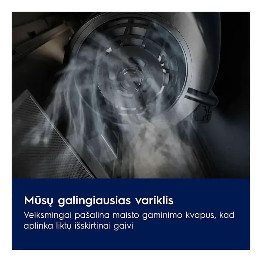 Integreeritav õhupuhasti AutoSense ja LED-valgustusega ELECTROLUX LFG825K, 55 cm, kuni 650 m3/h, energiaklass A, juhtmevaba ühendus pliidiplaadiga, must – 5