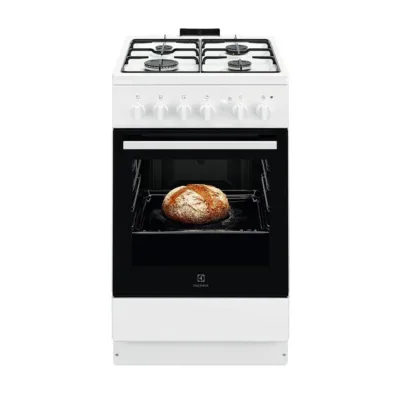 Vabaltseisev gaasipliit elektrigrilliga ELECTROLUX LKG500013W, 50 cm, 4 gaasipõletit, 59 l gaasiahju maht, A