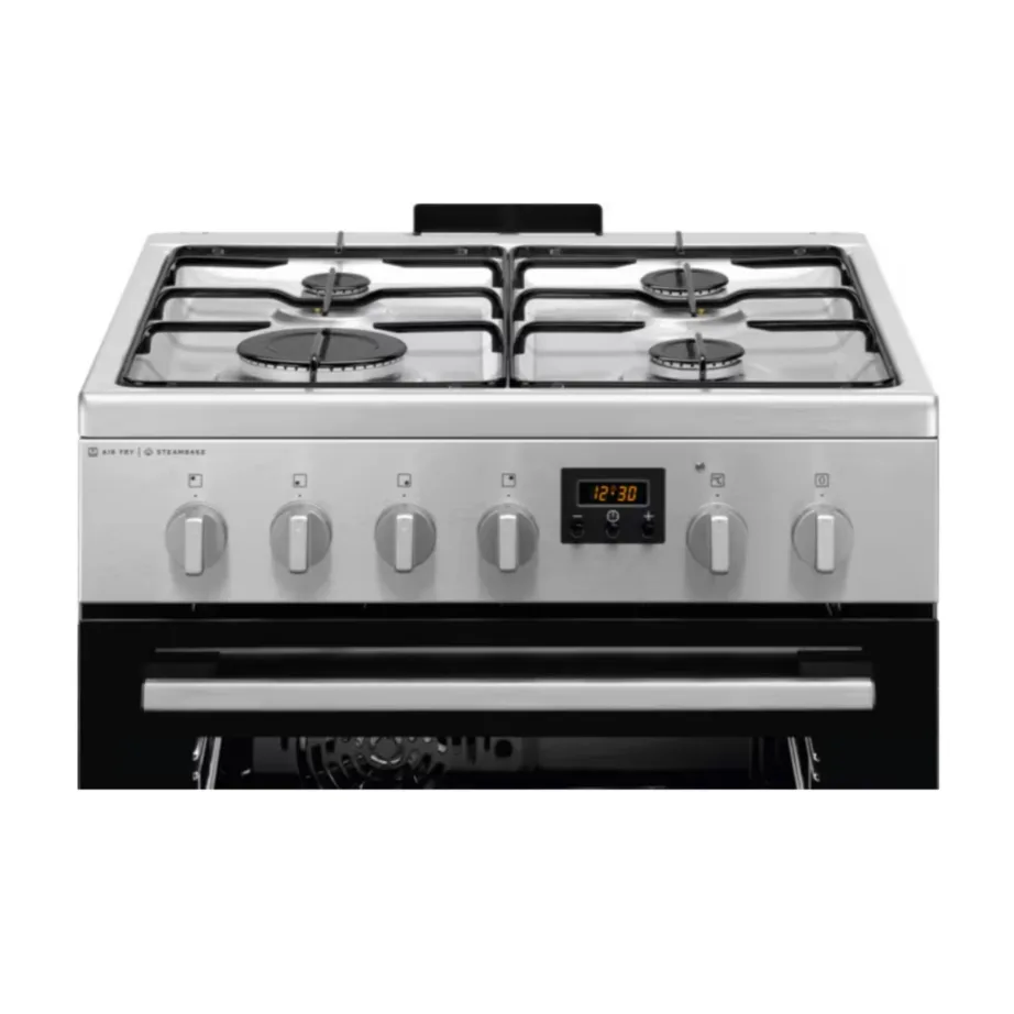 Gaasipliit elektriahjuga SteamBake ja AirFry funktsiooniga Electrolux LKK660221X, 60 cm, 58 l, roostevaba teras, A-klassi, Aqua clean – 3