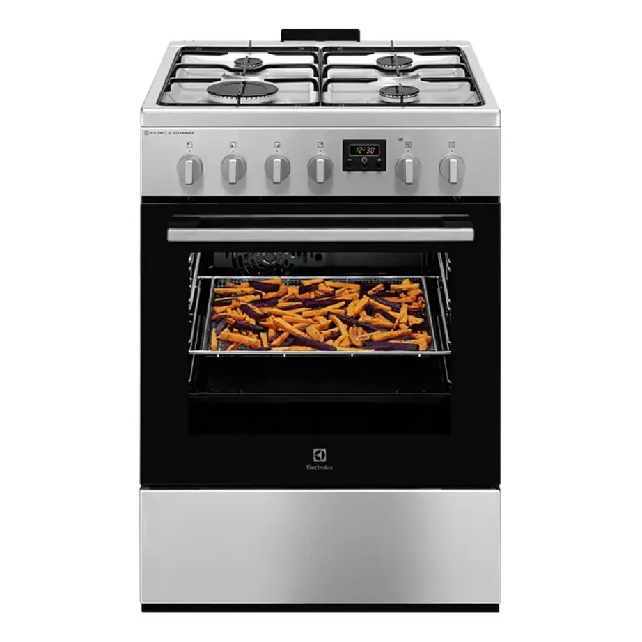 Gaasipliit elektriahjuga SteamBake ja AirFry funktsiooniga Electrolux LKK660221X, 60 cm, 58 l, roostevaba teras, A-klassi, Aqua clean – 4