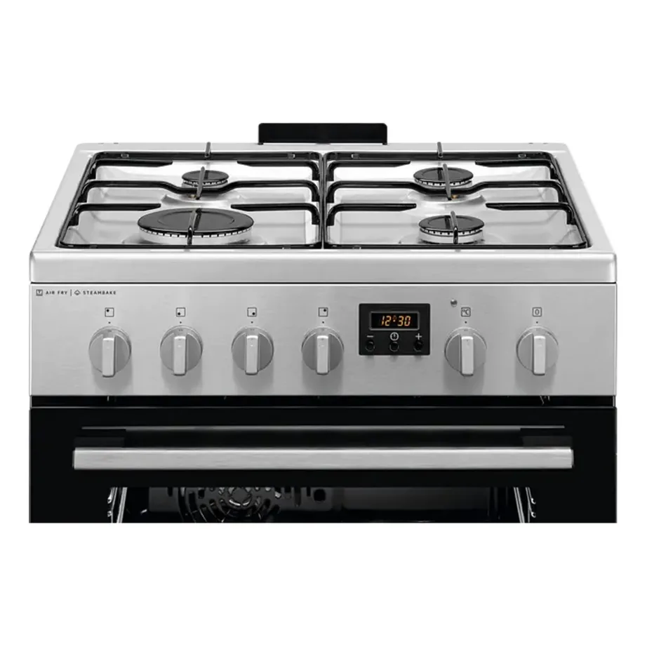 Gaasipliit elektriahjuga SteamBake ja AirFry funktsiooniga Electrolux LKK660221X, 60 cm, 58 l, roostevaba teras, A-klassi, Aqua clean – 7
