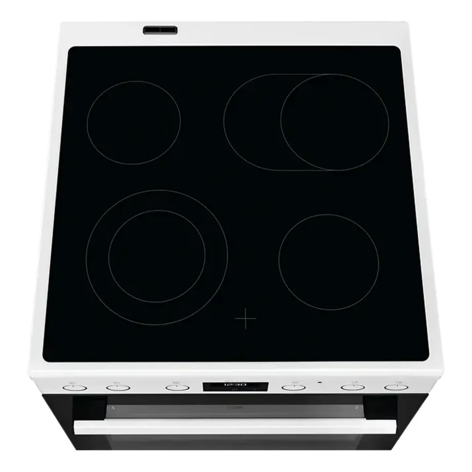 60 cm klaaskeraamiline elektripliit AirFry ja pöördõhuga ELECTROLUX LKR64022AW, 4 keeduala laiendustsoonidega, 73 l elektriahi, teleskoopsiinid, Aqua clean, energiatõhusus A, valge – 5