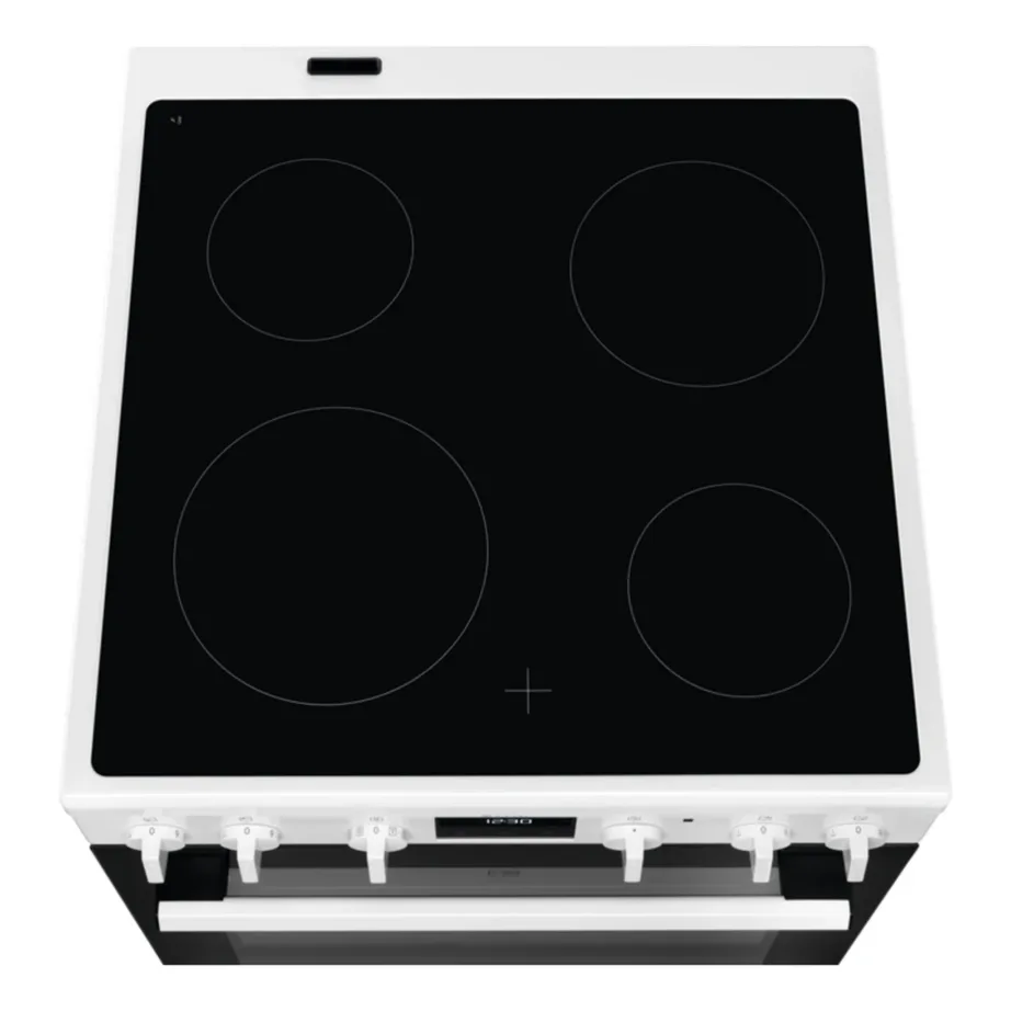 Elektripliit klaaskeraamilise keedupinna ja AirFry ahjuga ELECTROLUX LKR64023AW, 60 cm, 73 L, 4 keedutsooni, pöördõhk, Aqua Clean, LED taimer, A-klass, valge – 3